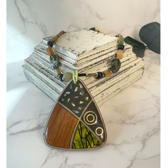 Mosaic You & I Necklace - Picture 1 of 5